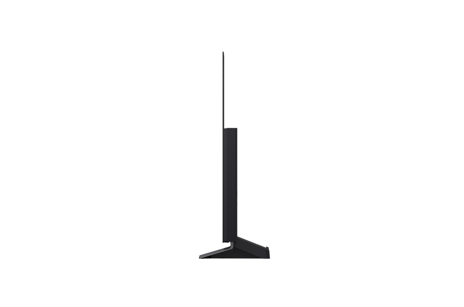 Vue latérale du téléviseur Smart TV LG OLED evo AI C5 4K.