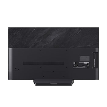 Vue arrière du téléviseur Smart TV LG OLED evo AI C5 4K.