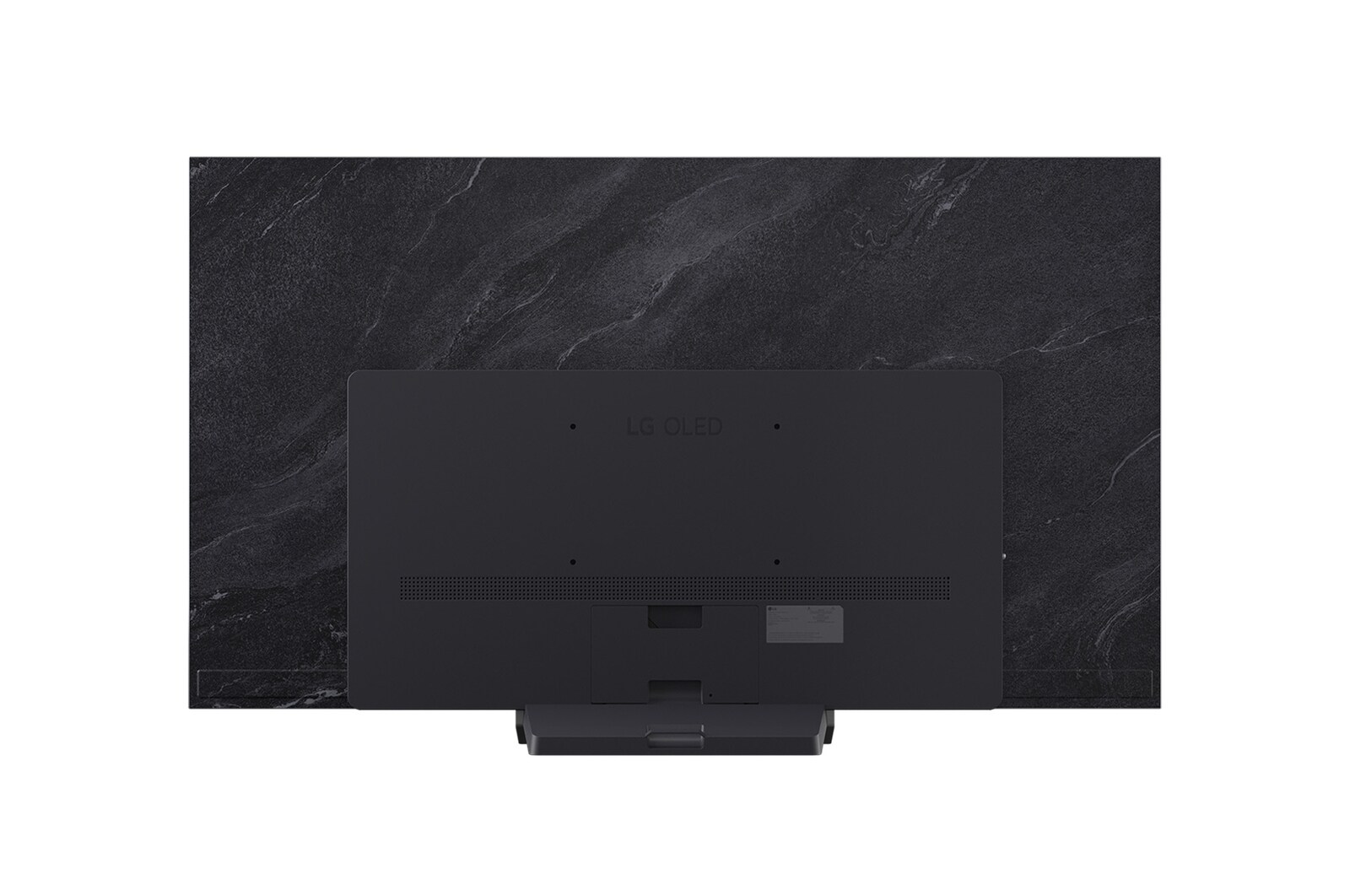 Vue arrière du téléviseur Smart TV LG OLED evo AI C5 4K.