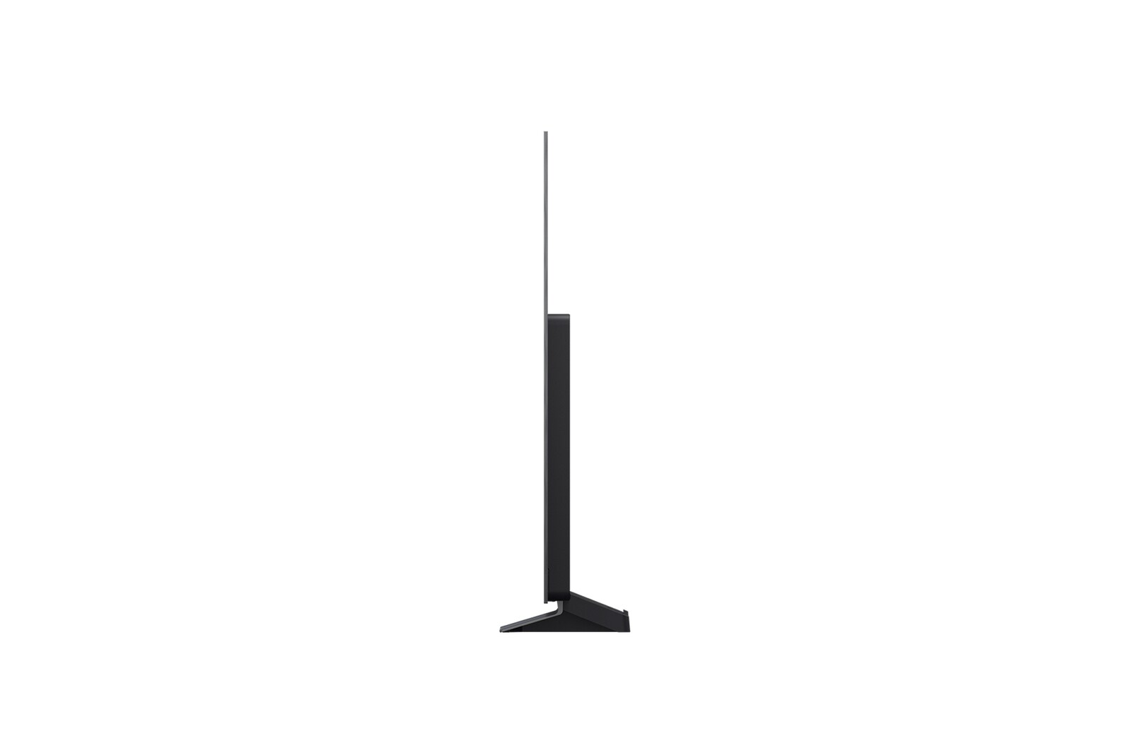 Vue latérale du téléviseur Smart TV LG OLED evo IA C5 4K.