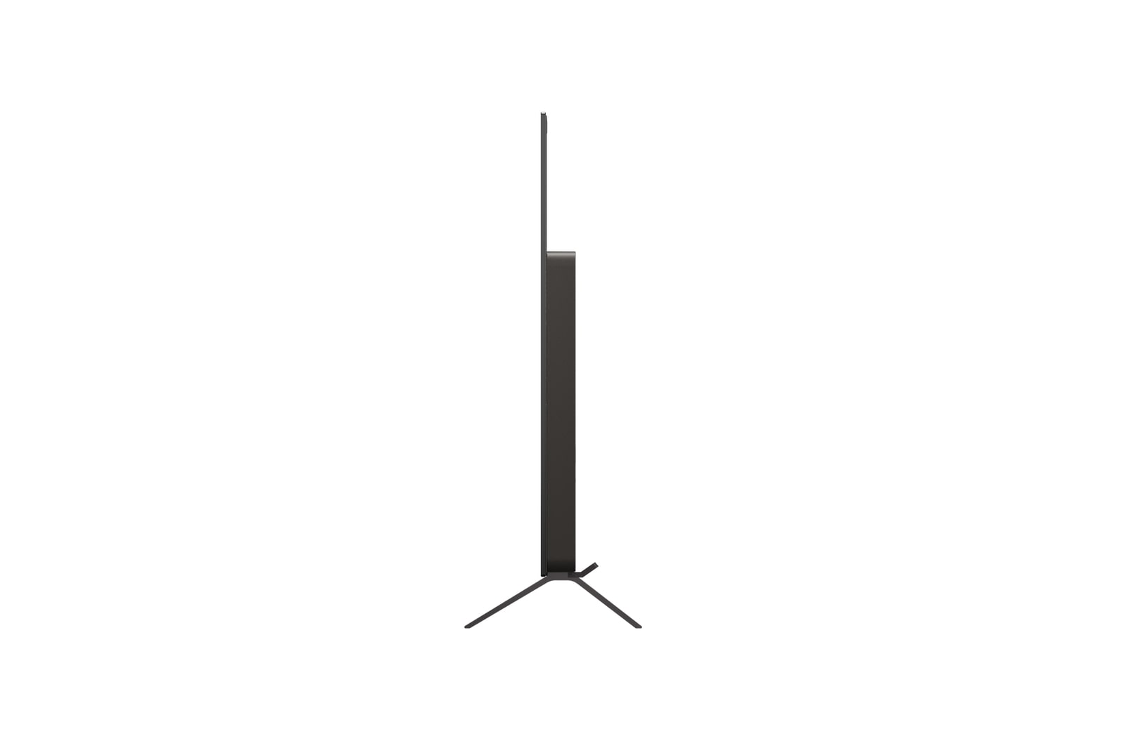 Vue latérale du téléviseur Smart LG OLED AI B5 4K.
