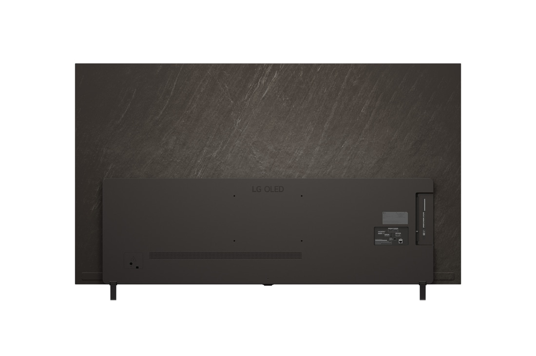 Vue arrière du téléviseur Smart LG OLED IA B5 4K.