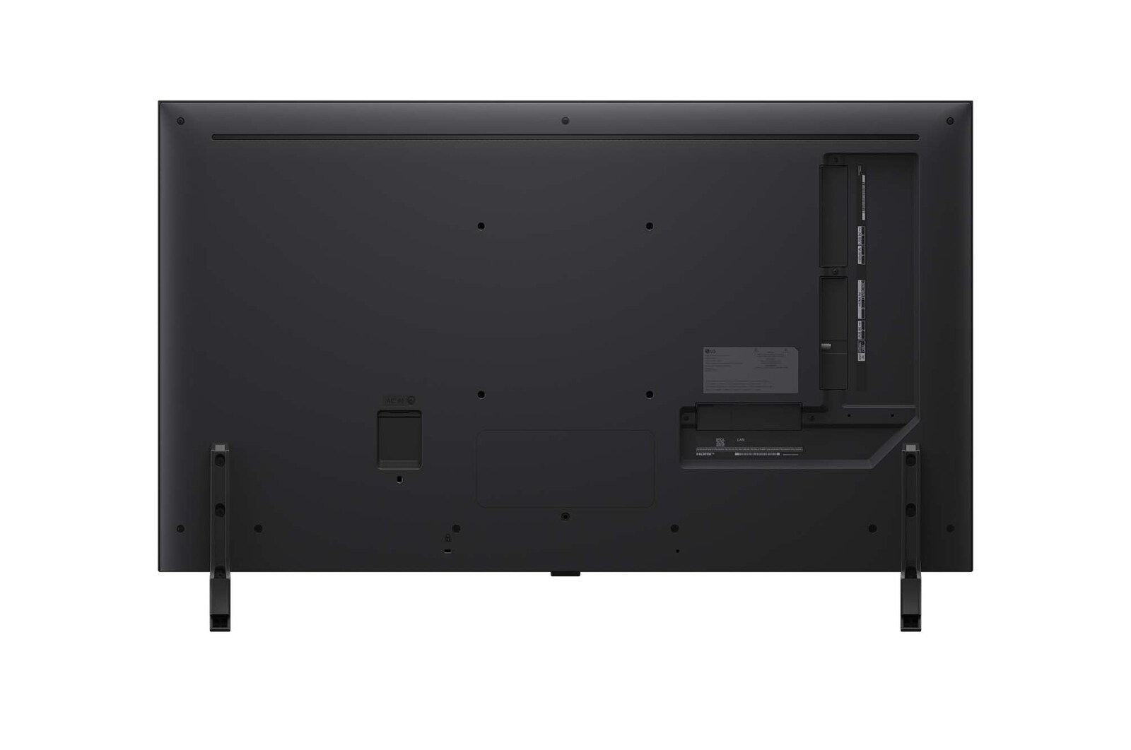 Vue arrière du LG QNED80 TV
