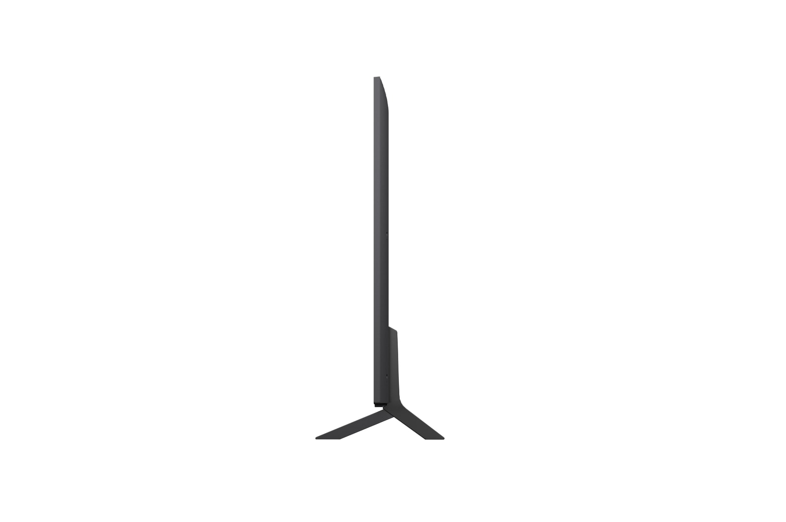 Vue latérale gauche du téléviseur LG QNED80 TV 