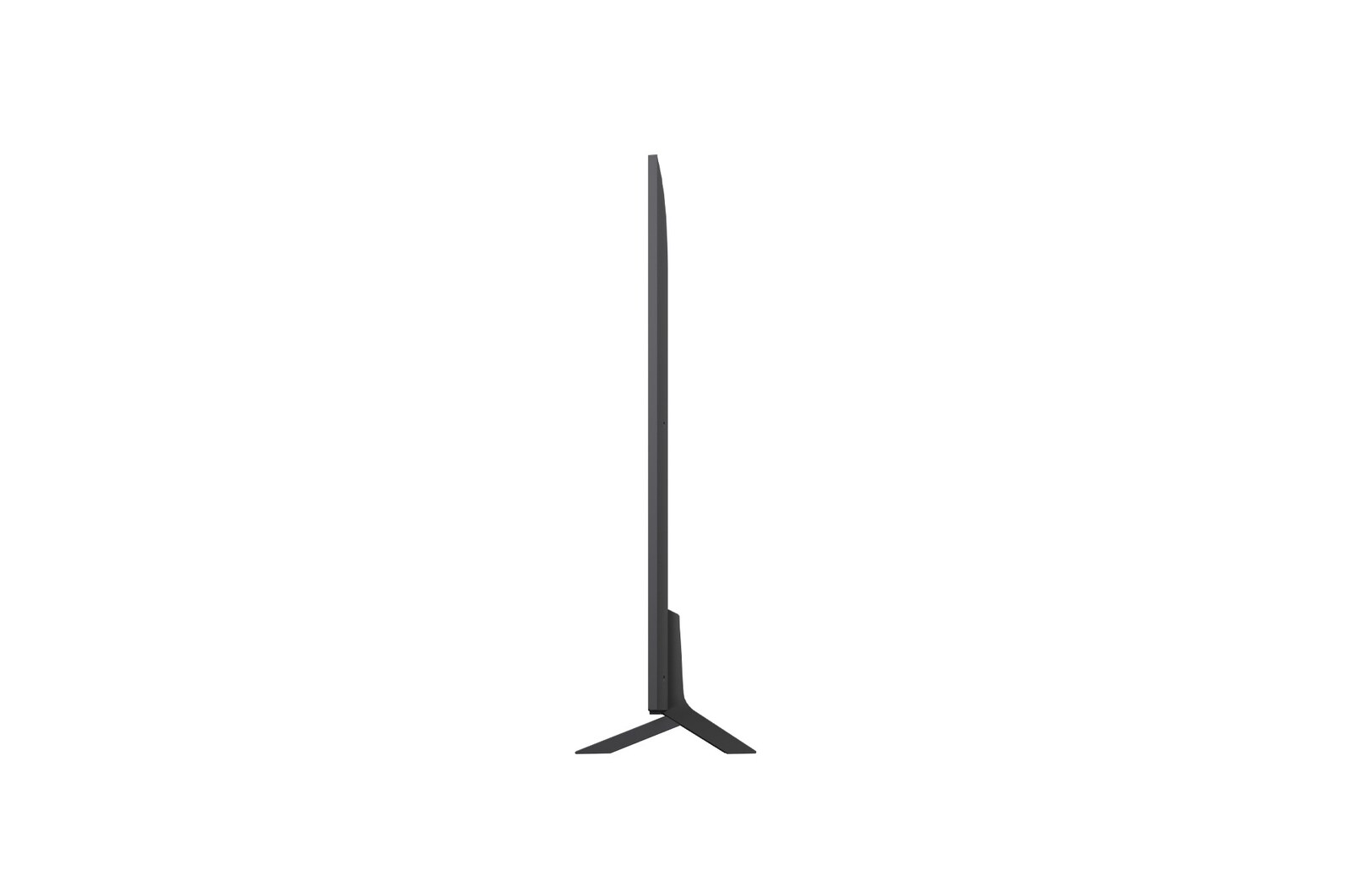 Vue latérale gauche du téléviseur LG QNED80 TV 