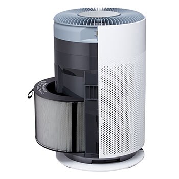 Couvercle latéral Ouvrir le filtre Retirer