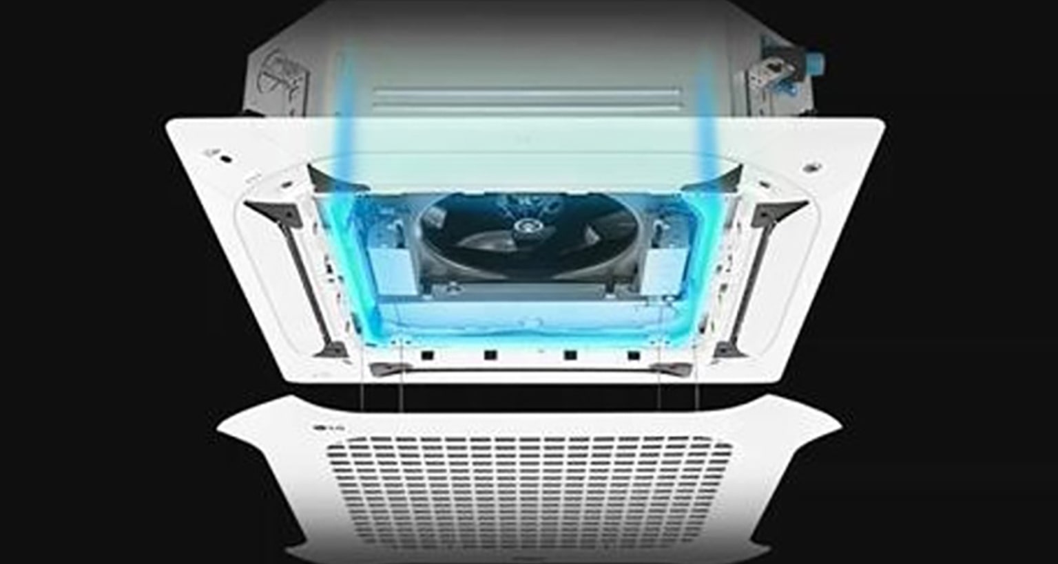 Le traitement antibactérien est installé à l'intérieur d'une cassette à double palettes.