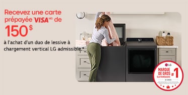 Recevez une carte prépayée VISA de 150 $