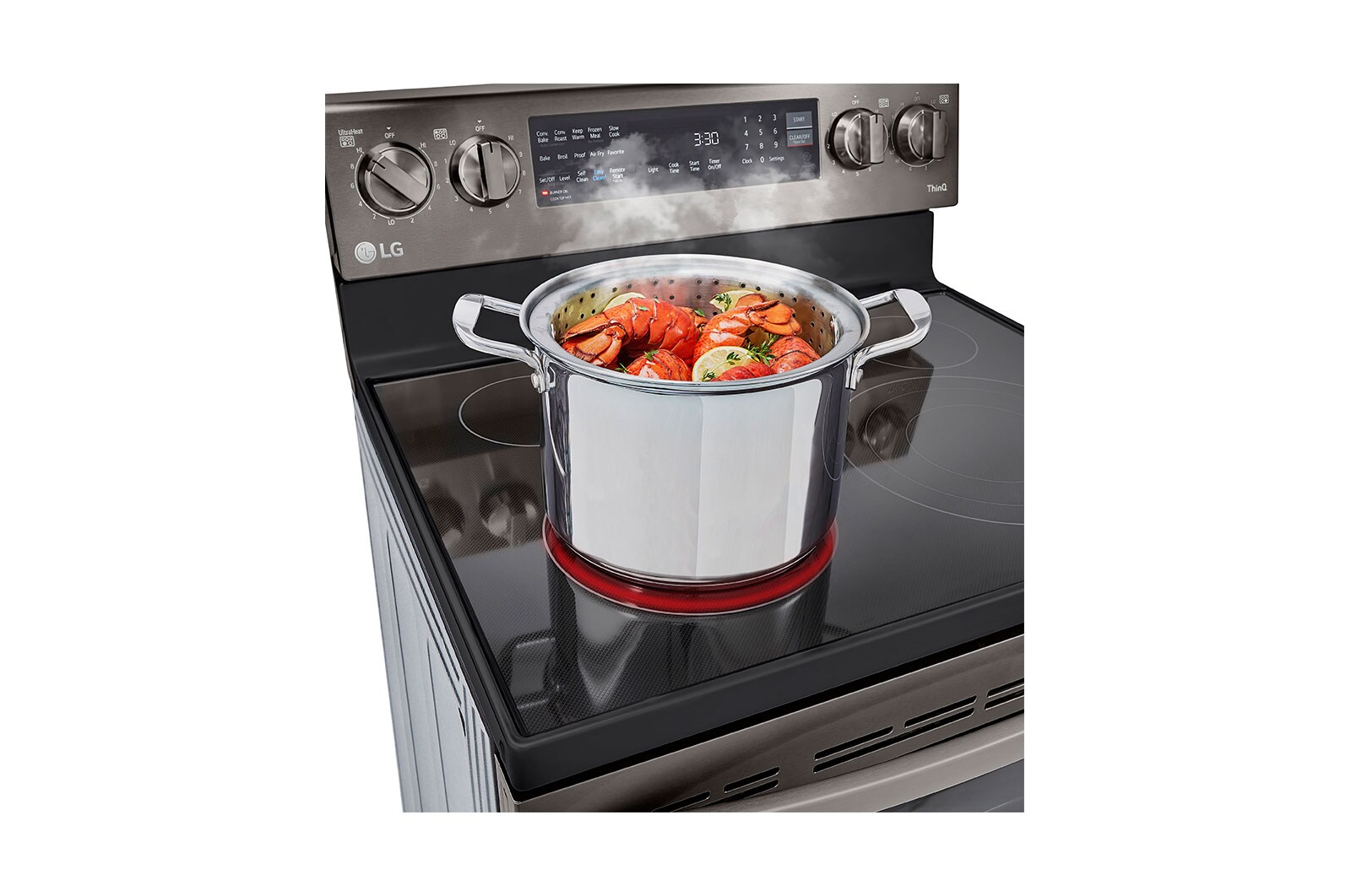 LG Cuisinière électrique InstaView ThinQ<sup>MD</sup> de 6,3 pi³ dotée de la technologie  , LREL6325D