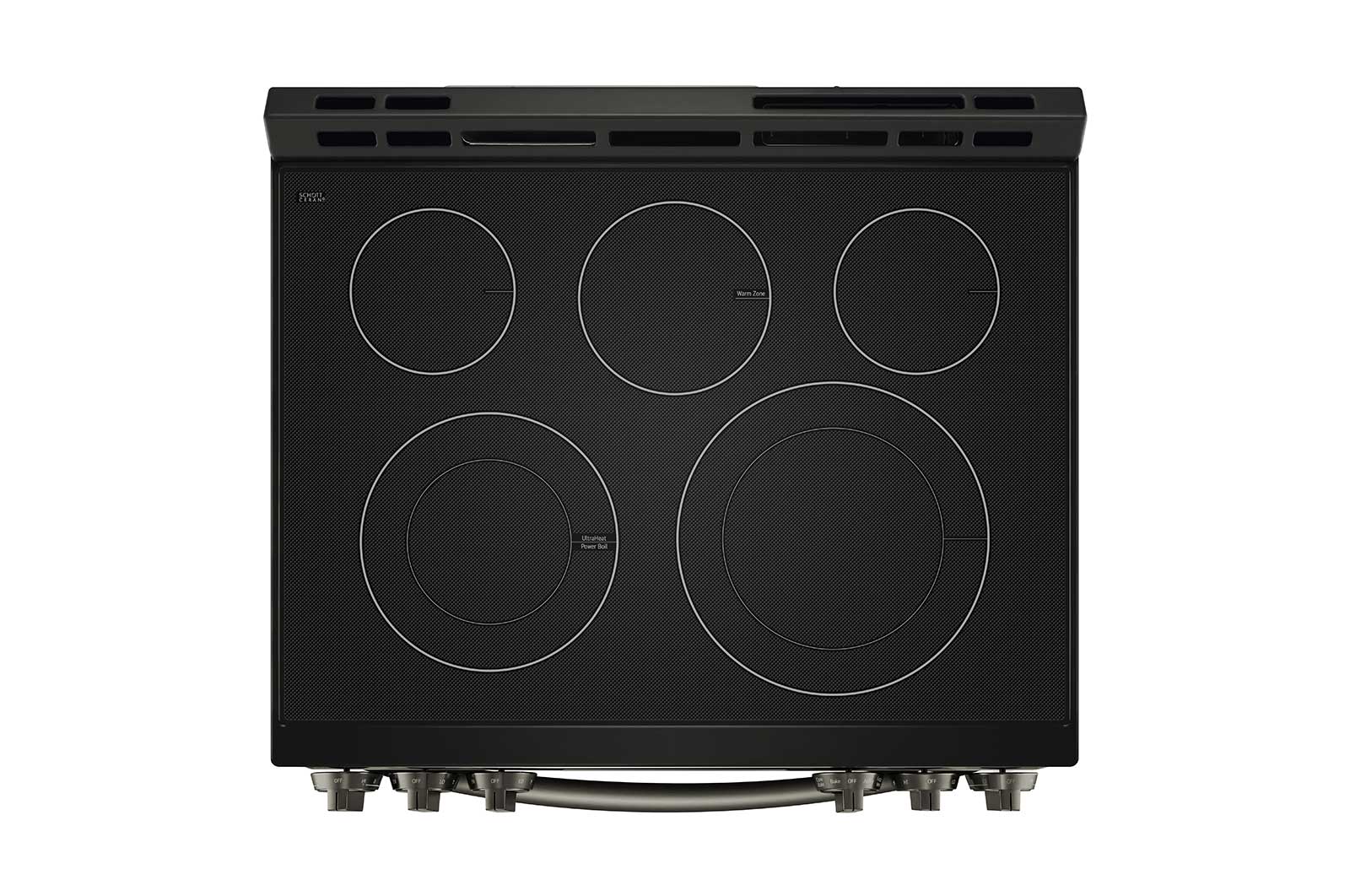 LG Cuisinière encastrable électrique intelligente de 6,3 pi³ en acier inoxydable noir équipé du Wi-Fi, d’une convection par ventilateur et de la technologie Air Fry et EasyClean<sup>MD</sup>., LSEL6333D