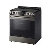 LG Cuisinière encastrable électrique intelligente de 6,3 pi³ en acier inoxydable noir équipé du Wi-Fi, d’une convection par ventilateur et de la technologie Air Fry et EasyClean<sup>MD</sup>., LSEL6333D