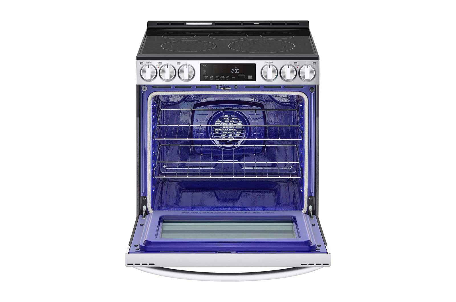 LG Cuisinière encastrable électrique intelligente de 6,3 pi³ en acier inoxydable équipé du Wi-Fi, d’une convection par ventilateur et de la technologie Air Fry et EasyClean<sup>MD</sup>., LSEL6333F