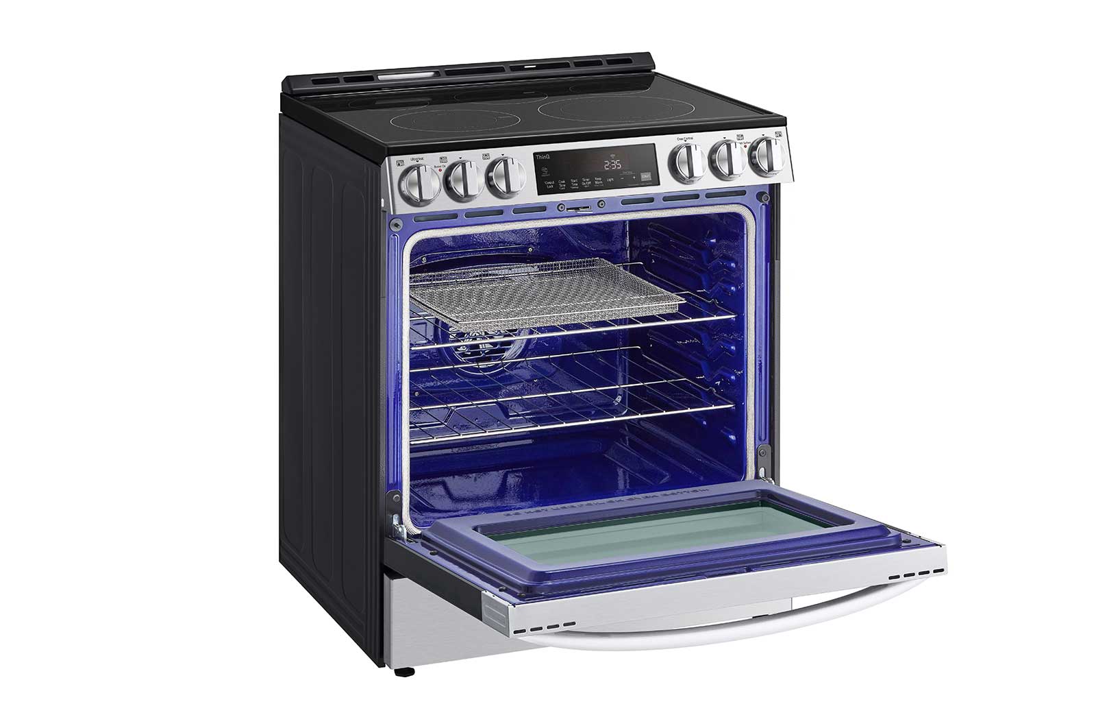LG Cuisinière encastrable électrique intelligente de 6,3 pi³ en acier inoxydable équipé du Wi-Fi, d’une convection par ventilateur et de la technologie Air Fry et EasyClean<sup>MD</sup>., LSEL6333F