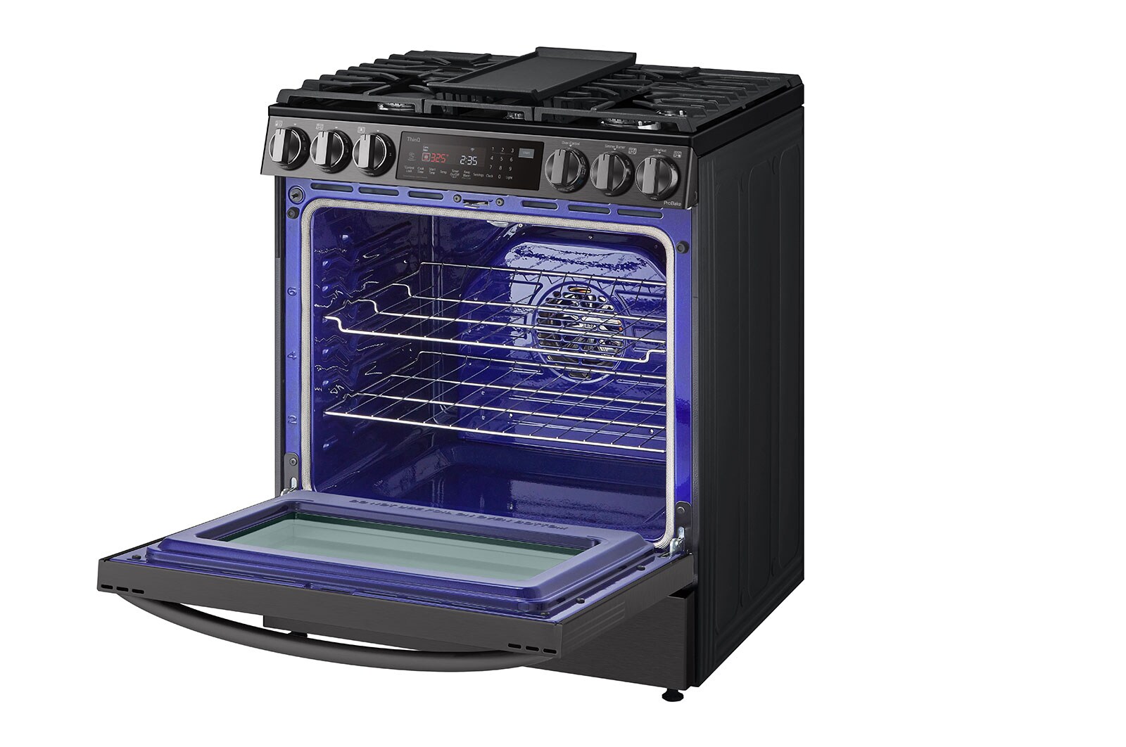 LG Cuisinière au gaz intelligente encastrable de 6,3 pi³ avec Wi-Fi, technologie ProBake Convection<sup>MD</sup>, InstaView<sup>MC</sup> et AirFry, LSGL6335D