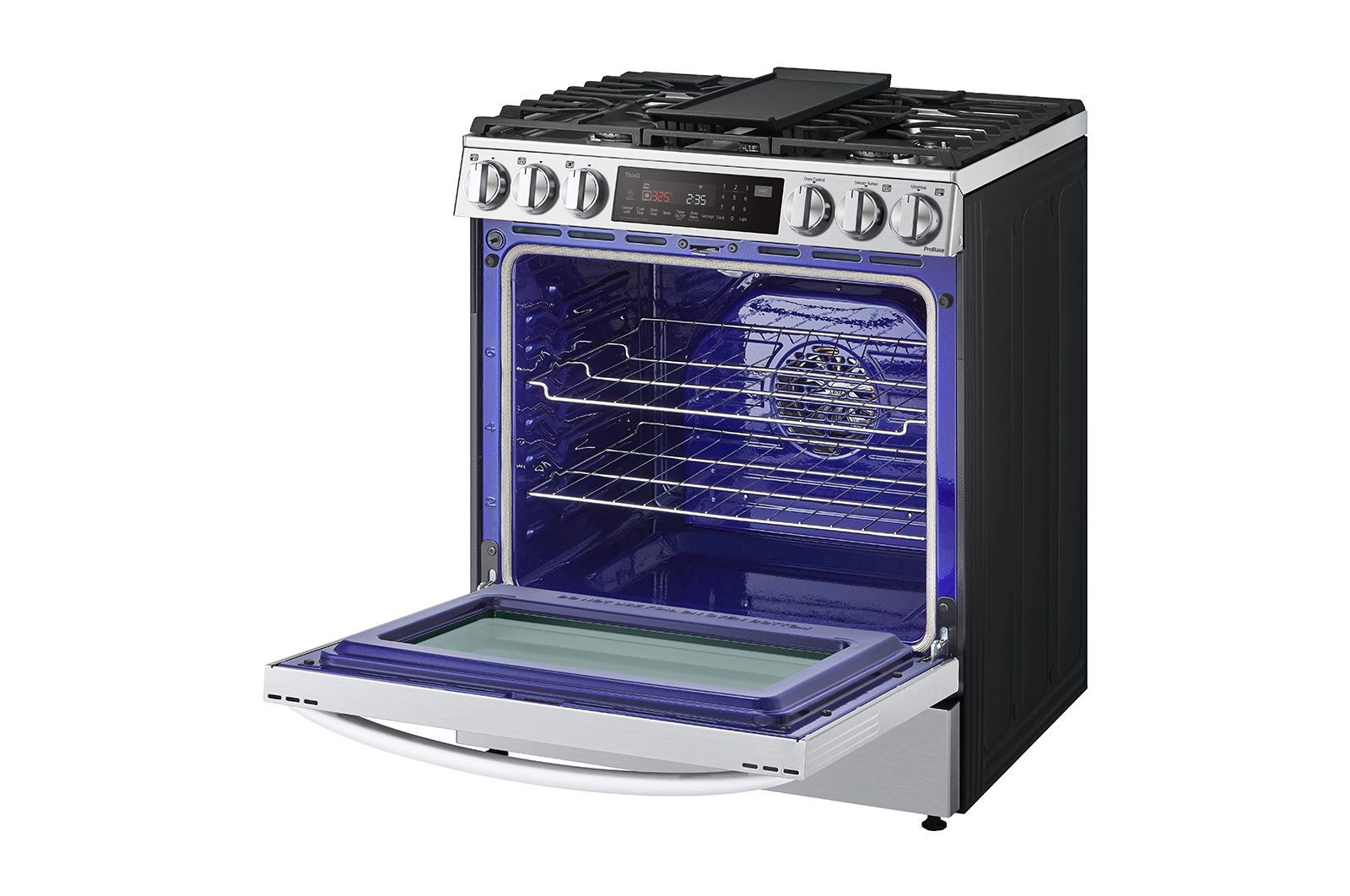 LG Cuisinière au gaz intelligente encastrable de 6,3 pi³ avec Wi-Fi, technologie ProBake Convection<sup>MD</sup>, InstaView<sup>MC</sup> et Air Fry, LSGL6335F
