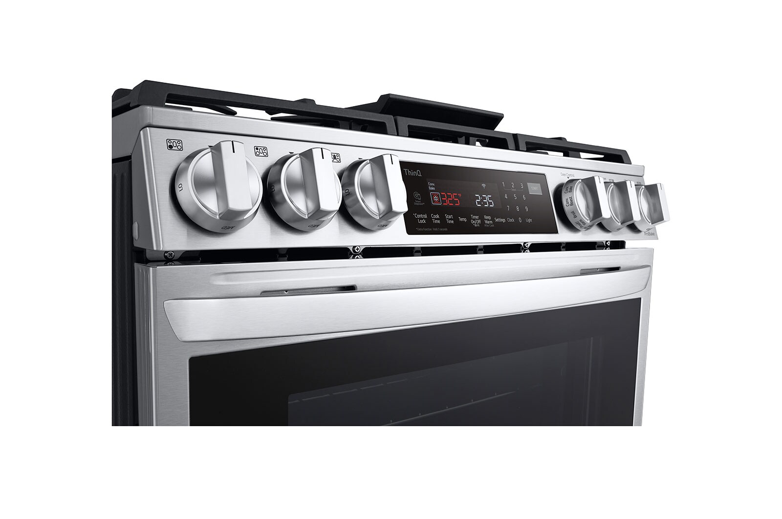 LG Cuisinière au gaz intelligente encastrable de 6,3 pi³ avec Wi-Fi, technologie ProBake Convection<sup>MD</sup>, InstaView<sup>MC</sup> et Air Fry, LSGL6335F