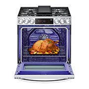 LG Cuisinière au gaz intelligente encastrable de 6,3 pi³ avec Wi-Fi, technologie ProBake Convection<sup>MD</sup>, InstaView<sup>MC</sup> et Air Fry, LSGL6335F