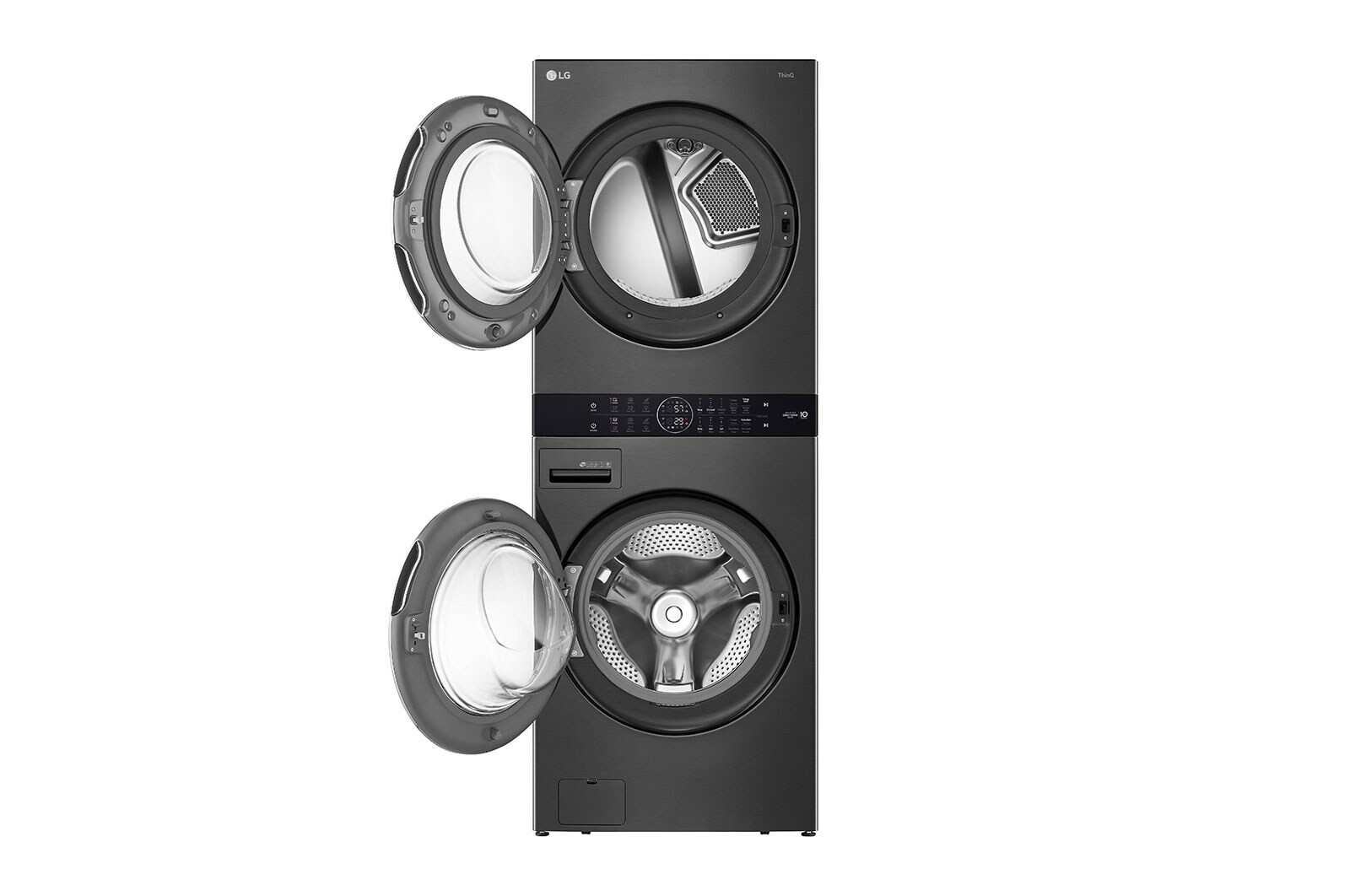LG Laveuse de 5,2 pi³ et sécheuse électrique de 7,4 pi³ WashTower<sup>MC</sup> à chargement frontal de LG avec Centre Control<sup>MC</sup> à unité simple, WKEX200HBA