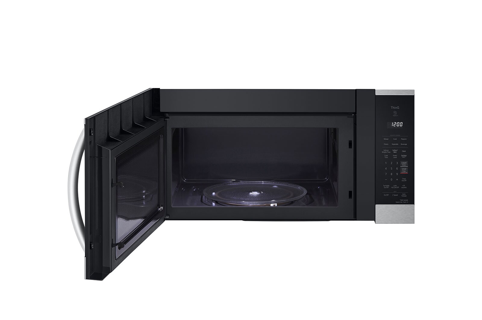 LG Four à micro-ondes intelligent avec hotte intégrée de 1,8 pi³ , MVEM1825F
