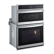 LG Four mural combiné intelligent de 1,7/4,7 pi³ avec convection véritable  technologie InstaView<sup>MD</sup>, Air Fry et Vapeur Sous Vide, WCEP6427F
