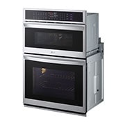 LG Four mural combiné intelligent de 1,7/4,7 pi³ avec convection véritable  technologie InstaView<sup>MD</sup>, Air Fry et Vapeur Sous Vide, WCEP6427F