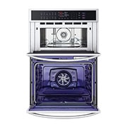 LG Four mural combiné intelligent de 1,7/4,7 pi³ avec convection véritable  technologie InstaView<sup>MD</sup>, Air Fry et Vapeur Sous Vide, WCEP6427F