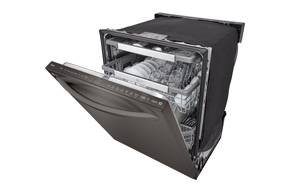 LG Lave-vaisselle intelligent avec lave et sèche en 1 heure, commandes sur le dessus et système QuadWash Pro<sup>MC</sup>, technologie TrueSteam<sup>MD</sup> et technologie Dynamic Dry<sup>MC</sup>, LDTH7972D