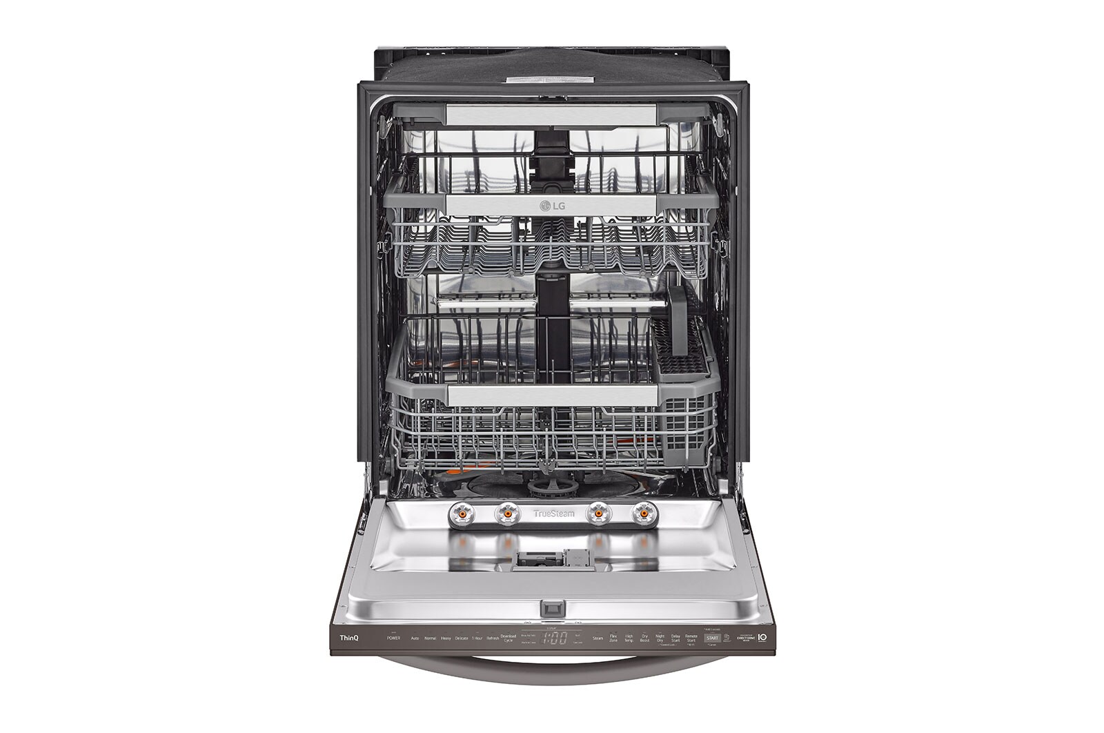 LG Lave-vaisselle intelligent avec lave et sèche en 1 heure, commandes sur le dessus et système QuadWash Pro<sup>MC</sup>, technologie TrueSteam<sup>MD</sup> et technologie Dynamic Dry<sup>MC</sup>, LDTH7972D