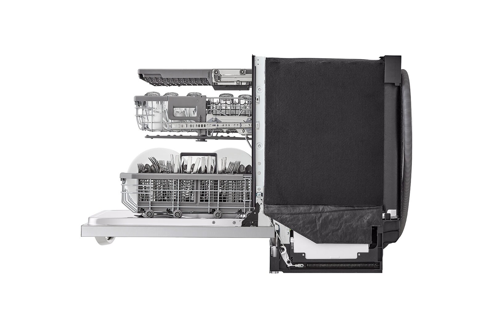 LG Lave-vaisselle intelligent avec lave et sèche en 1 heure, commandes sur le dessus et système QuadWash Pro<sup>MD</sup>, technologie TrueSteam<sup>MD</sup> et technologie Dynamic Dry<sup>MC</sup>, LDTH7972S