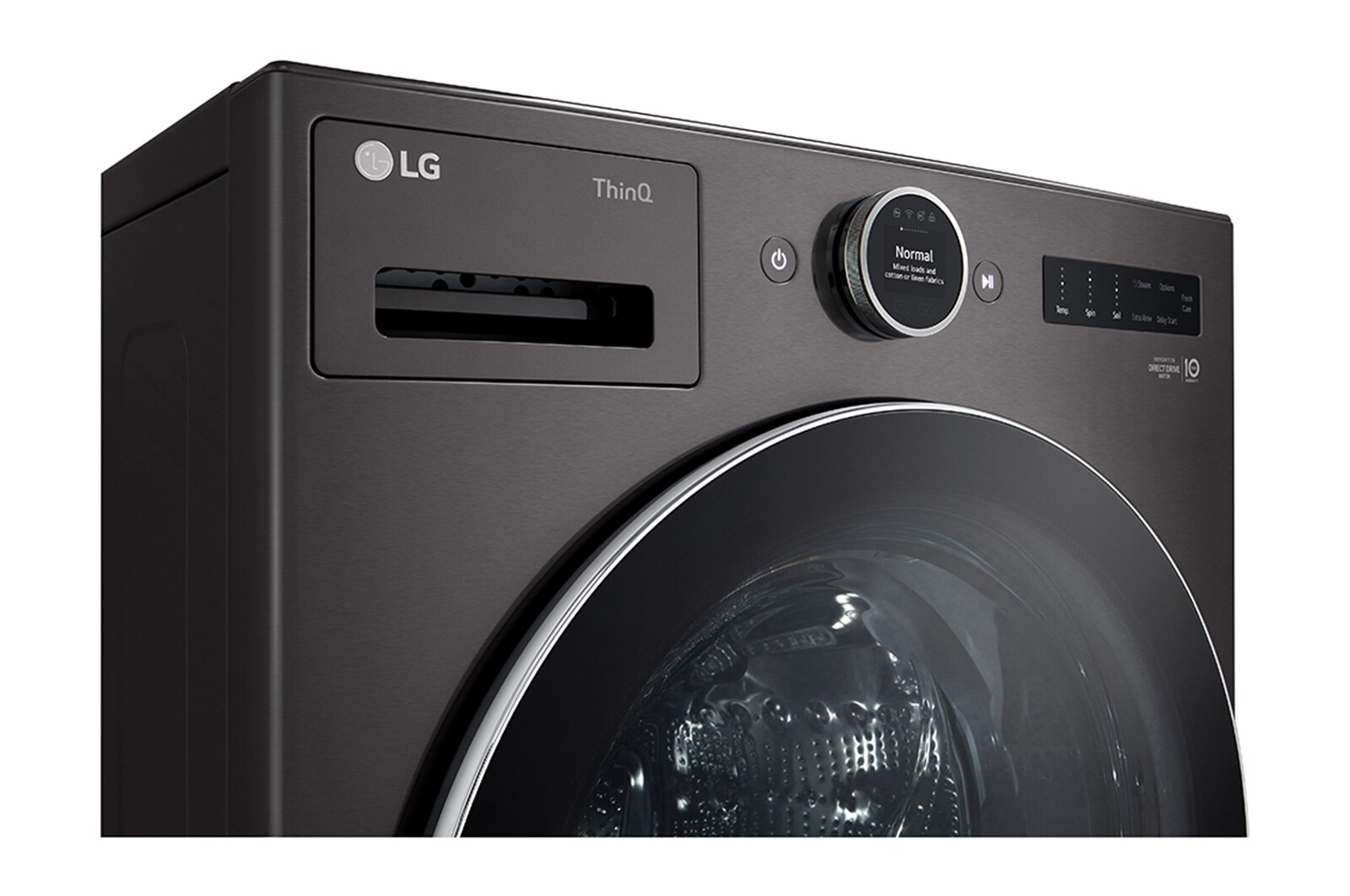 LG Laveuse à chargement frontal de 5,8 pi³ avec technologie DD<sup>MC</sup> AI 2.0 et bouton ACL, WM6700HBA