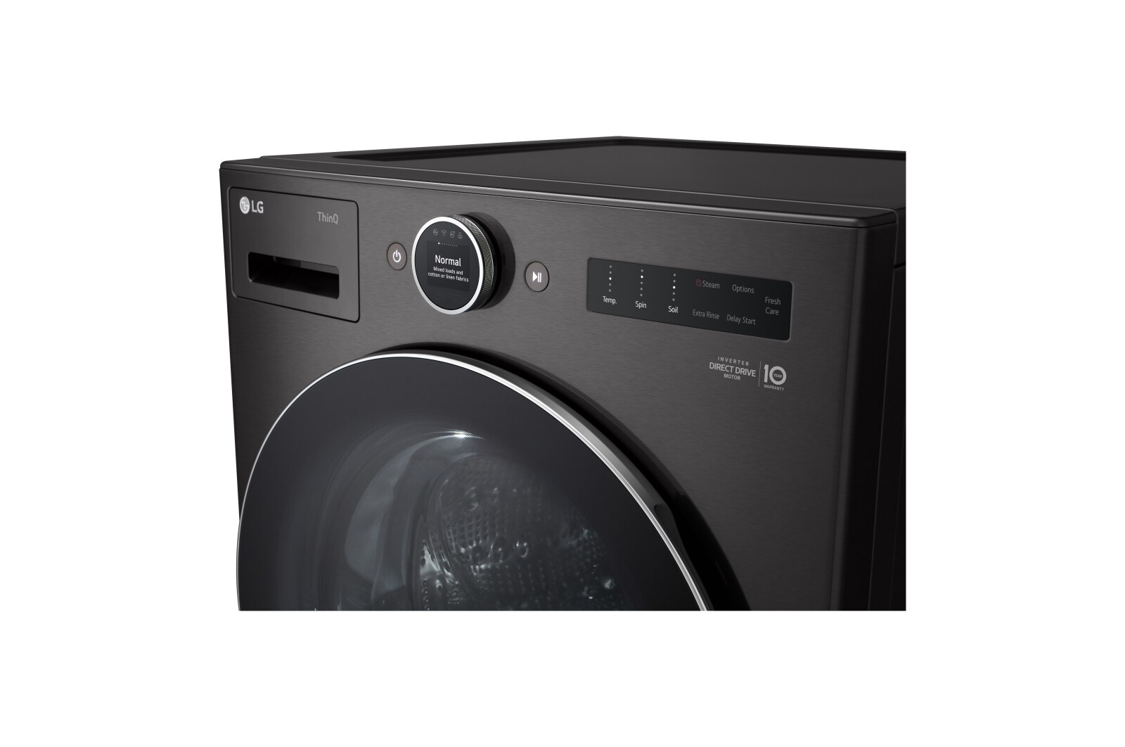 LG Laveuse à chargement frontal de 5,8 pi³ avec technologie DD<sup>MC</sup> AI 2.0 et bouton ACL, WM6700HBA