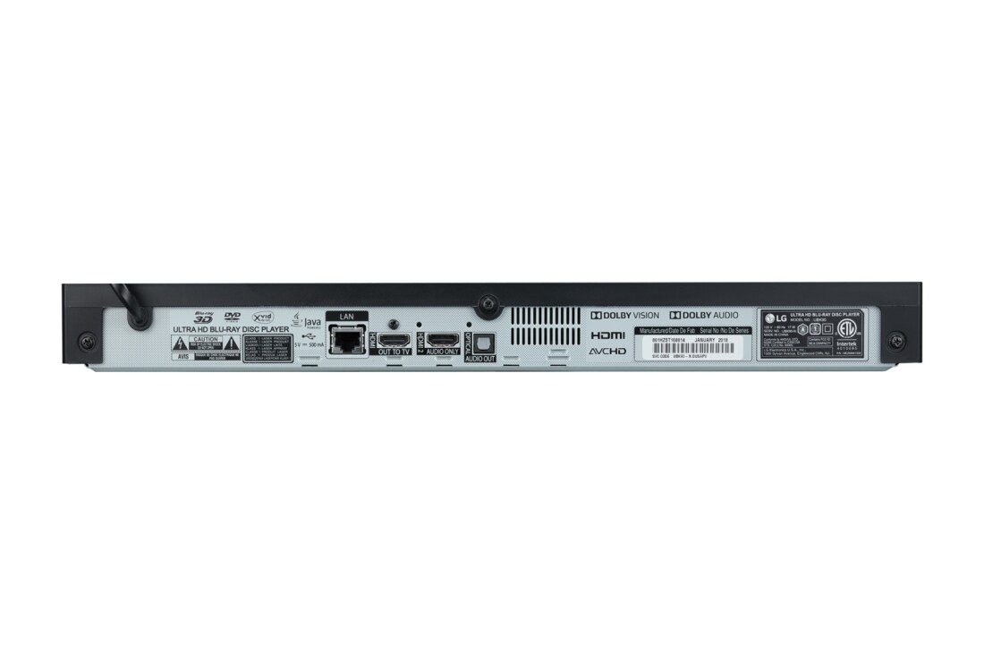 LG Lecteur de disques Blu-ray<sup>MC</sup> 4K ultra-HD avec services de diffusion en continu et Wi-Fi<sup>MD</sup> intégré, UBK90