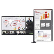 LG Moniteur QHD Ergo Dual de 27 po avec connexion en guirlande, 27QP88D-B2
