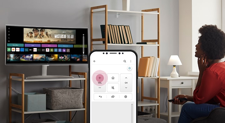Avec l’application ThinQ, vous pouvez utiliser les principales fonctions de la télécommande.
