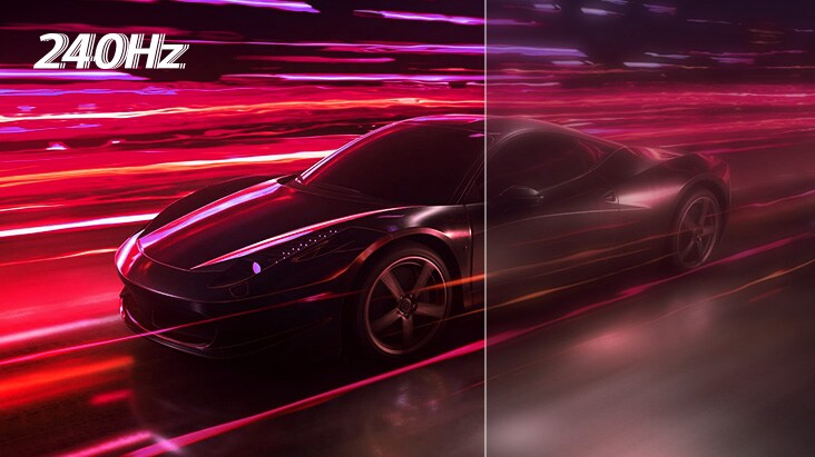 Vitesse incroyable, Écran OLED 240 Hz. Vitesse incroyable, Écran OLED 240 Hz.