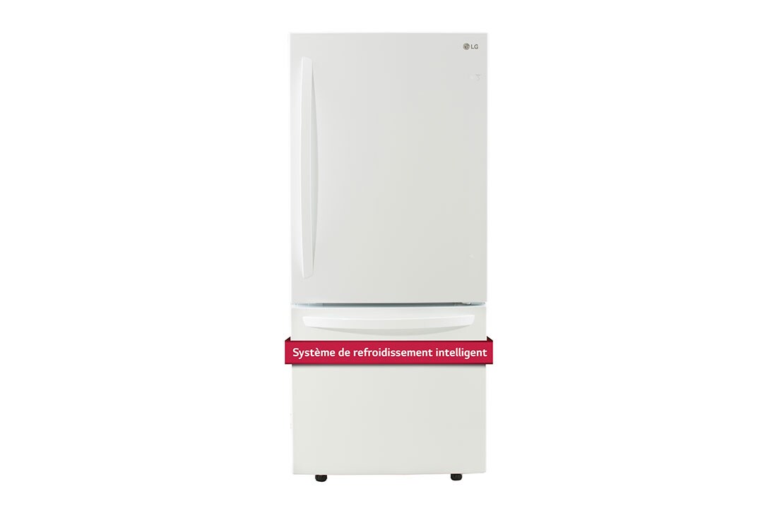LG Réfrigérateur avec congélateur en bas doté d’un tiroir coulissant de 30 po, 22 pi<sup>3</sup>, LRDNS2200W