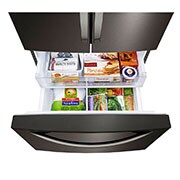 LG Réfrigérateur de 33 po avec porte à deux battants et revêtement résistant aux taches et Smart Cooling<sup>MC</sup> Plus, LRFCS2503D