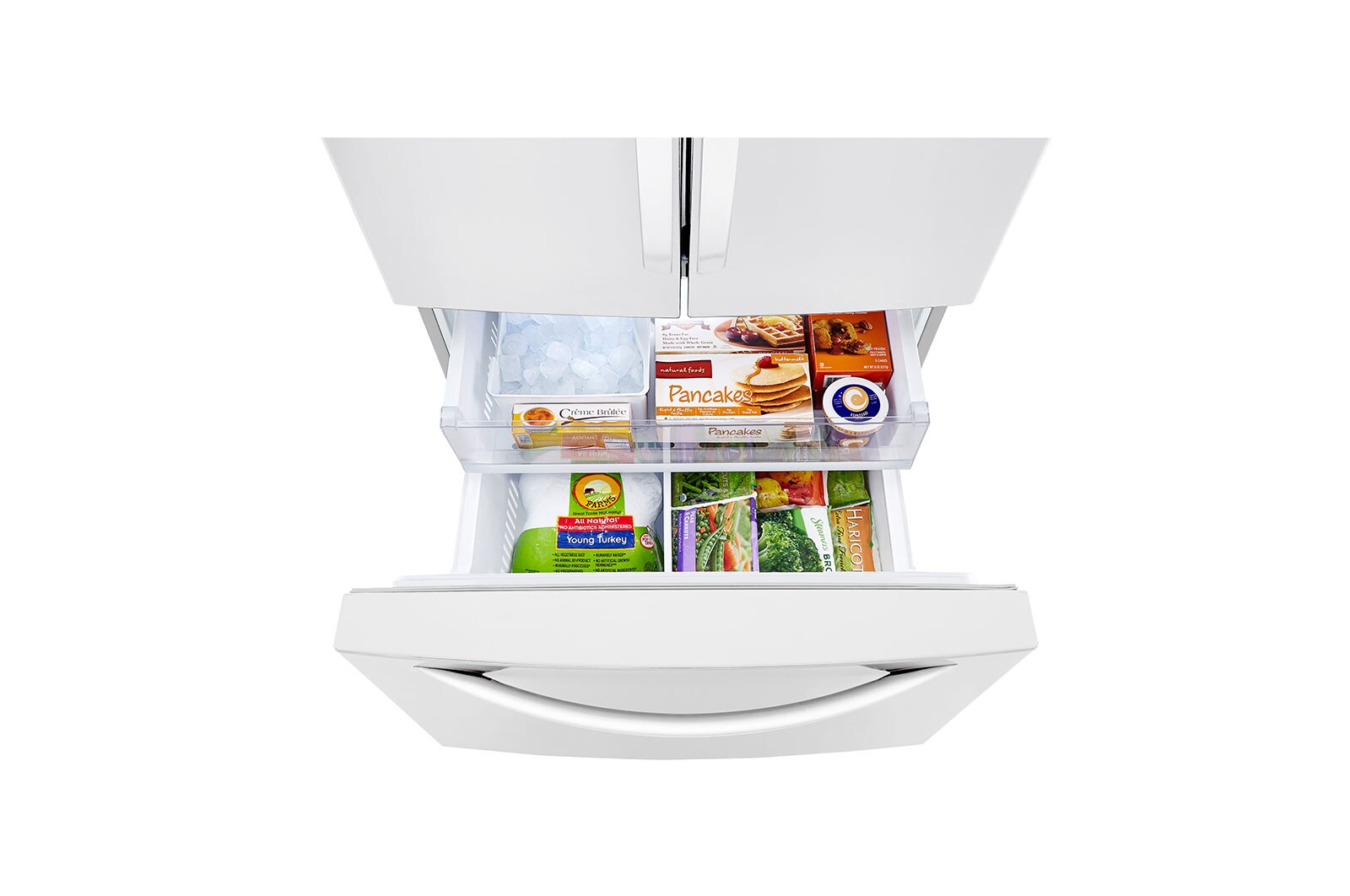LG Réfrigérateur de 33 po avec porte à deux battants avec Smart Cooling<sup>MC</sup> Plus, LRFCS2503W