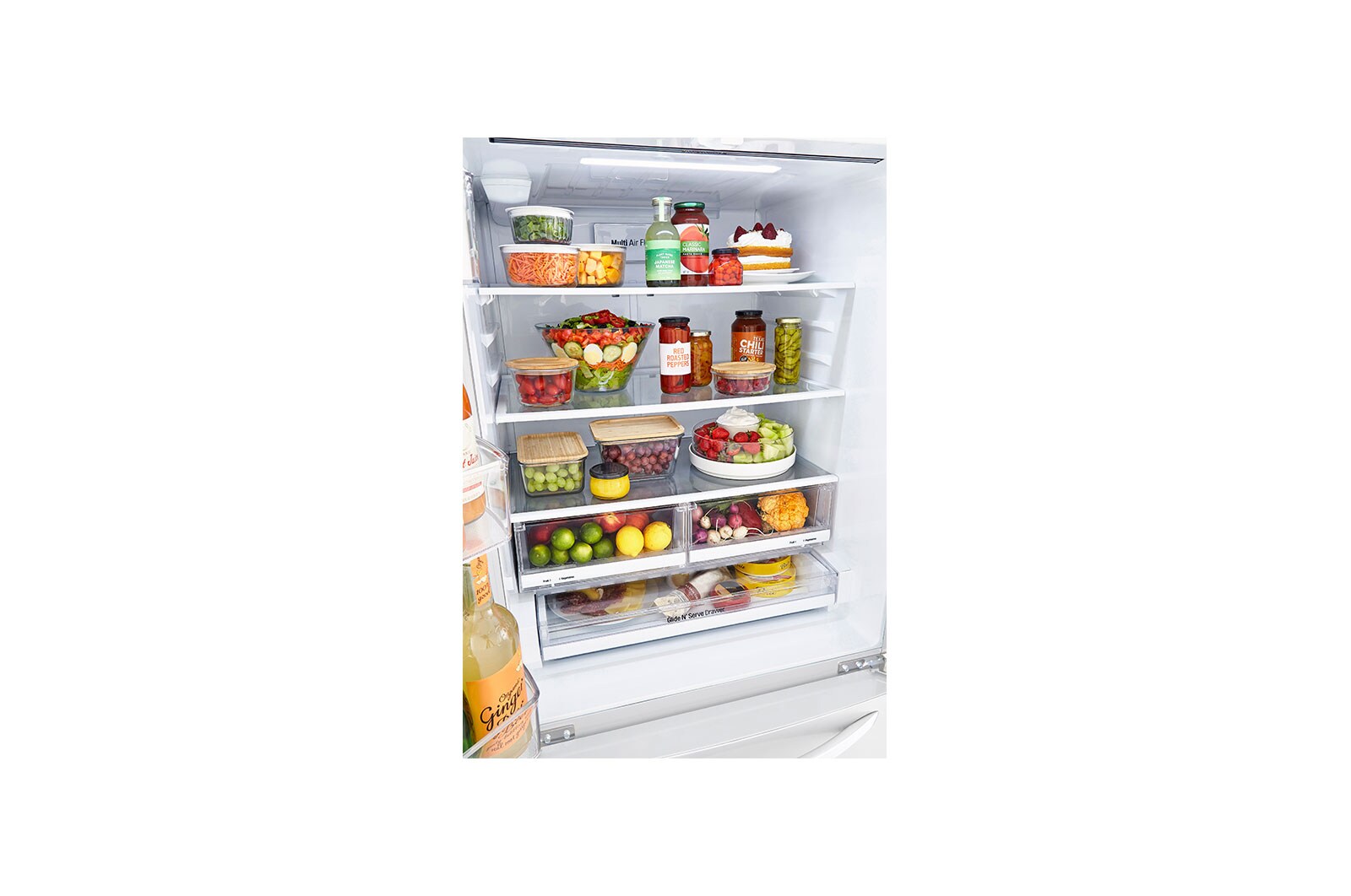 LG Réfrigérateur de 33 po avec porte à deux battants avec Smart Cooling<sup>MC</sup> Plus, LRFCS2503W