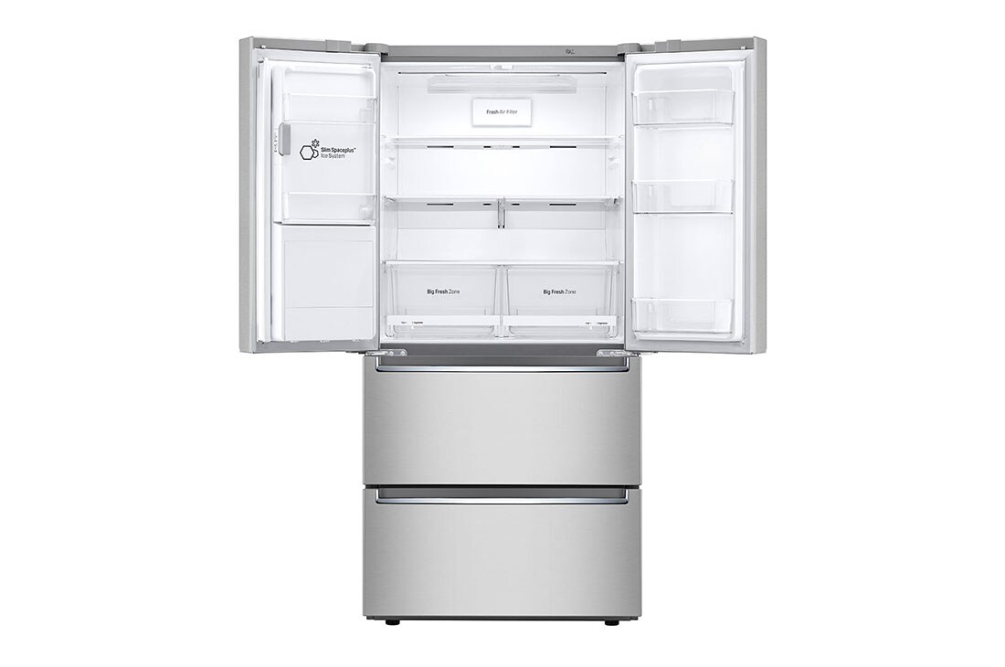 Front View with Fridge Doors Open