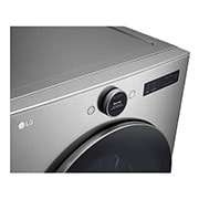 LG Sécheuse au gaz intelligente à chargement frontal à super grande capacité de 7,4 pi³, avec séchage par détecteur et technologie à la vapeur, DLGX5501V