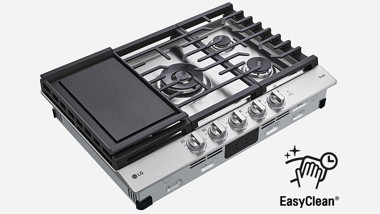 Surface de cuisson en acier inoxydable EasyCleanMD