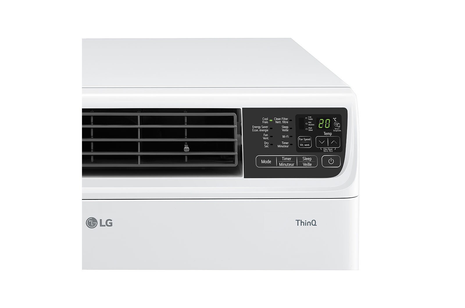 LG Climatiseur de fenêtre intelligent de 14,000 BTU avec Wi-Fi, LW1522IVSM