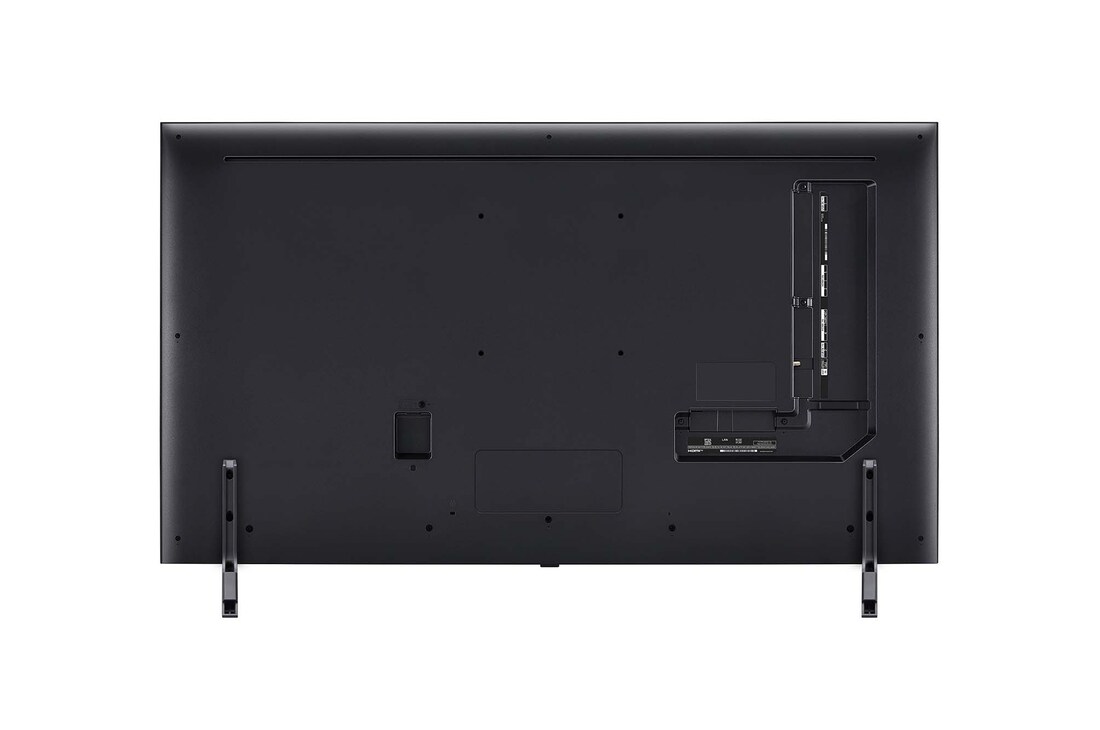 Vue arrière du téléviseur QNED de LG, modèle QNED85