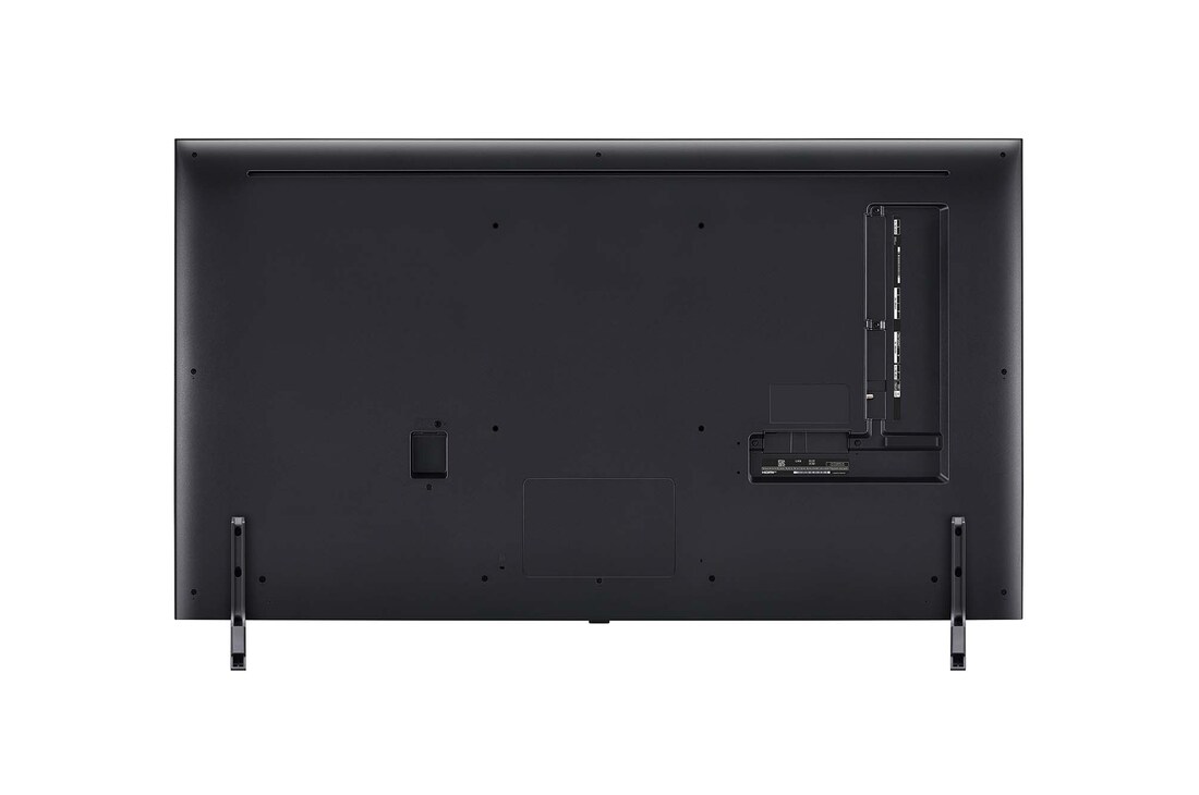 Vue arrière du téléviseur QNED de LG, modèle QNED85