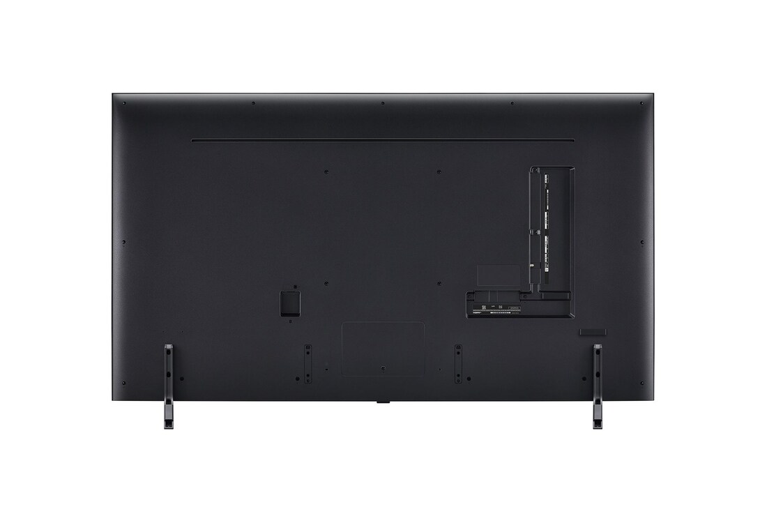 Vue arrière du téléviseur QNED de LG, modèle QNED85