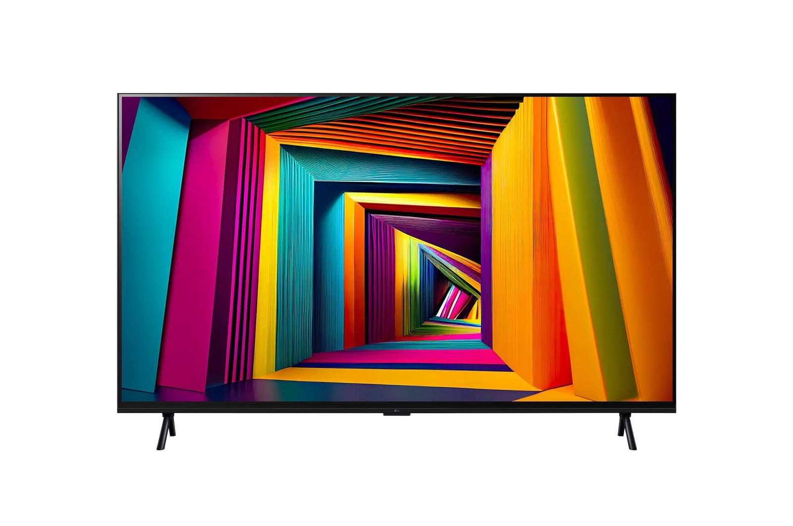 Vue de face du téléviseur LG UHD, UT80