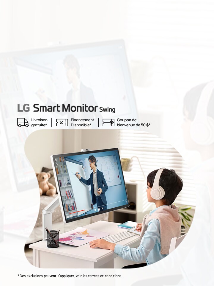 Moniteur LG Swing : Brillance 4K sur 32 po