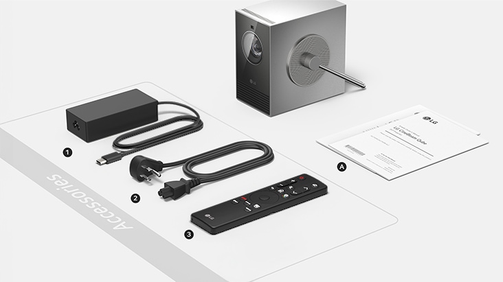 Contenu de la boîte – Image d’introduction des composants inclus dans le package du produit.