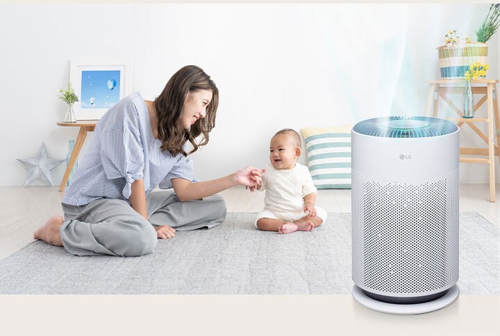 Image d’une mère et d’un bébé ensemble, avec le produit qui fonctionne.